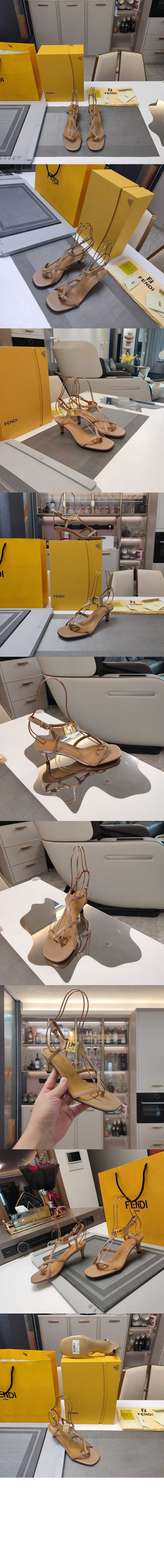 미러급레플리카사이트 | 명품레플리카 전문 쇼핑몰  | 하이퀄 - 가죽 미디엄 힐 샌들 8X8537 &gt; 펜디