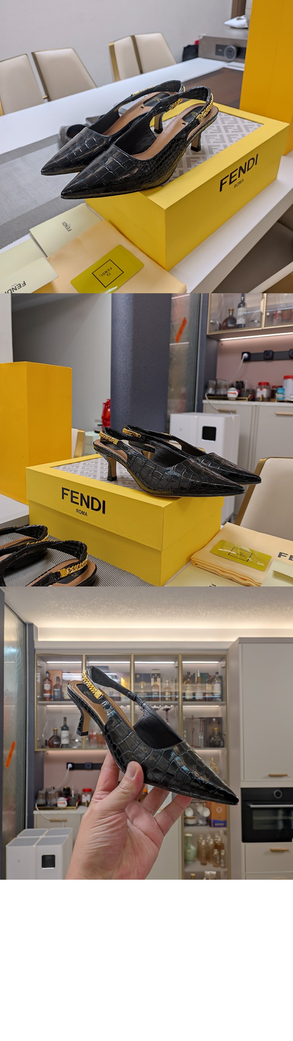 미러급레플리카사이트 | 명품레플리카 전문 쇼핑몰  | 하이퀄 - 가죽 미디움 힐 슬링백 8J8577 > 펜디