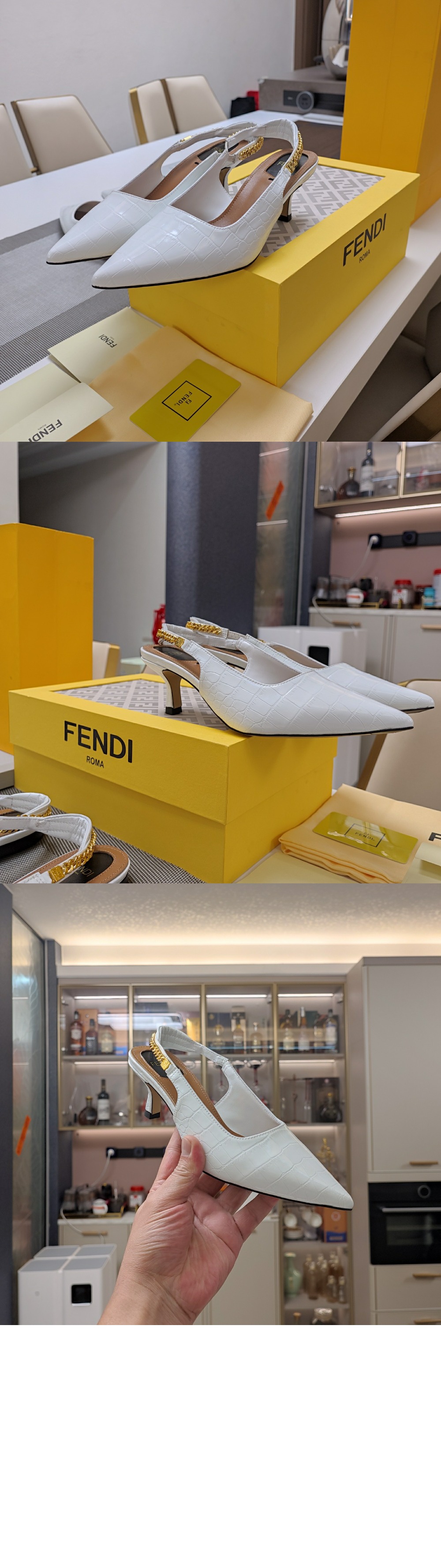 미러급레플리카사이트 | 명품레플리카 전문 쇼핑몰  | 하이퀄 - 가죽 미디움 힐 슬링백 8J8577 > 펜디