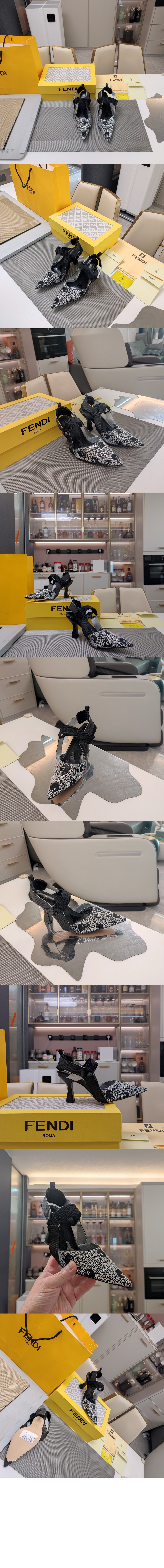미러급레플리카사이트 | 명품레플리카 전문 쇼핑몰  | 하이퀄 - 콜리브리 매쉬 라인스톤 하이힐 슬링백 8J8585 > 펜디