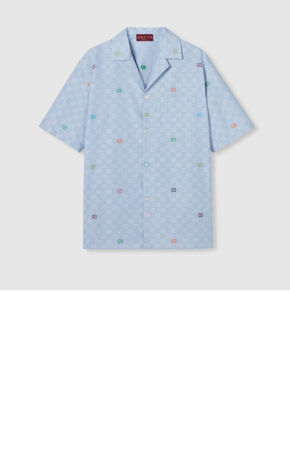 미러급레플리카사이트 | 명품레플리카 전문 쇼핑몰  | 하이퀄 - 스트라이프 코튼 볼링 셔츠 > 구찌