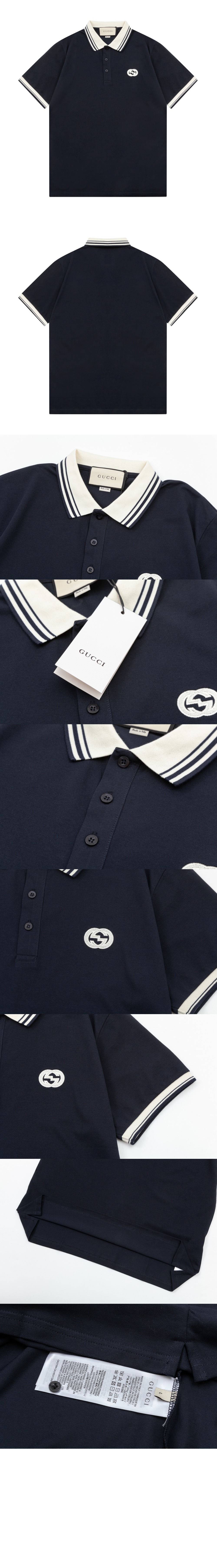 미러급레플리카사이트 | 명품레플리카 전문 쇼핑몰  | 하이퀄 - 인터로킹 G 코튼 폴로 셔츠 > 구찌