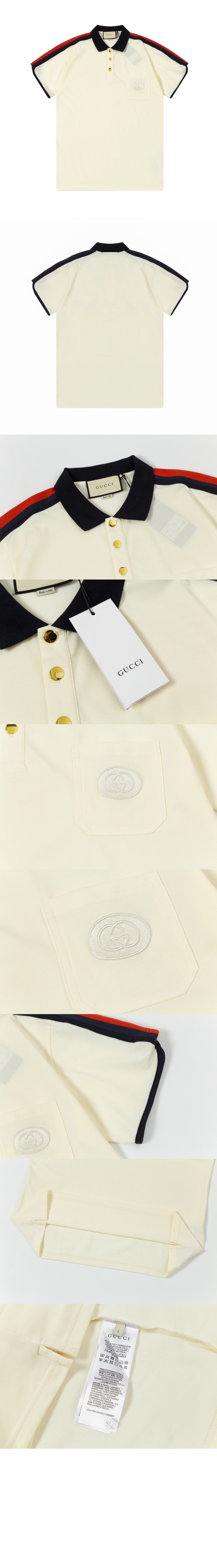 미러급레플리카사이트 | 명품레플리카 전문 쇼핑몰  | 하이퀄 - 인터로킹 G 코튼 폴로 셔츠 > 구찌