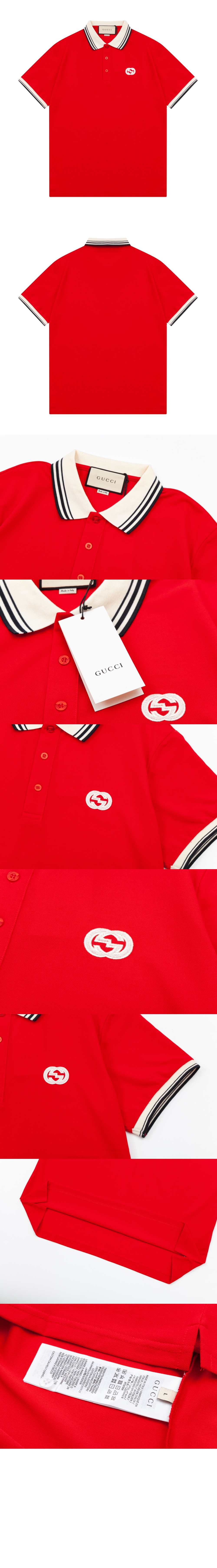 미러급레플리카사이트 | 명품레플리카 전문 쇼핑몰  | 하이퀄 - 인터로킹 G 코튼 폴로 셔츠 > 구찌