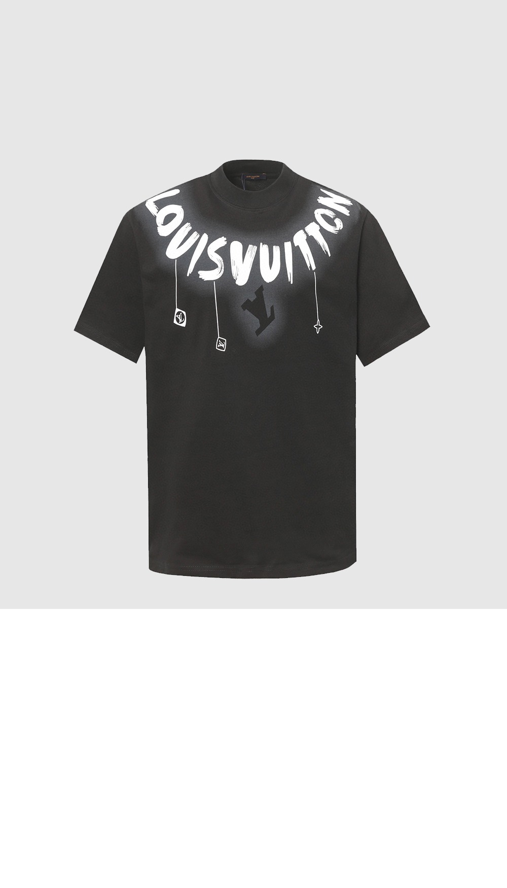 미러급레플리카사이트 | 명품레플리카 전문 쇼핑몰  | 하이퀄 - 라운드 넥 그래피티 로고 숏 슬리브 코튼 티셔츠 &gt; 루이비통