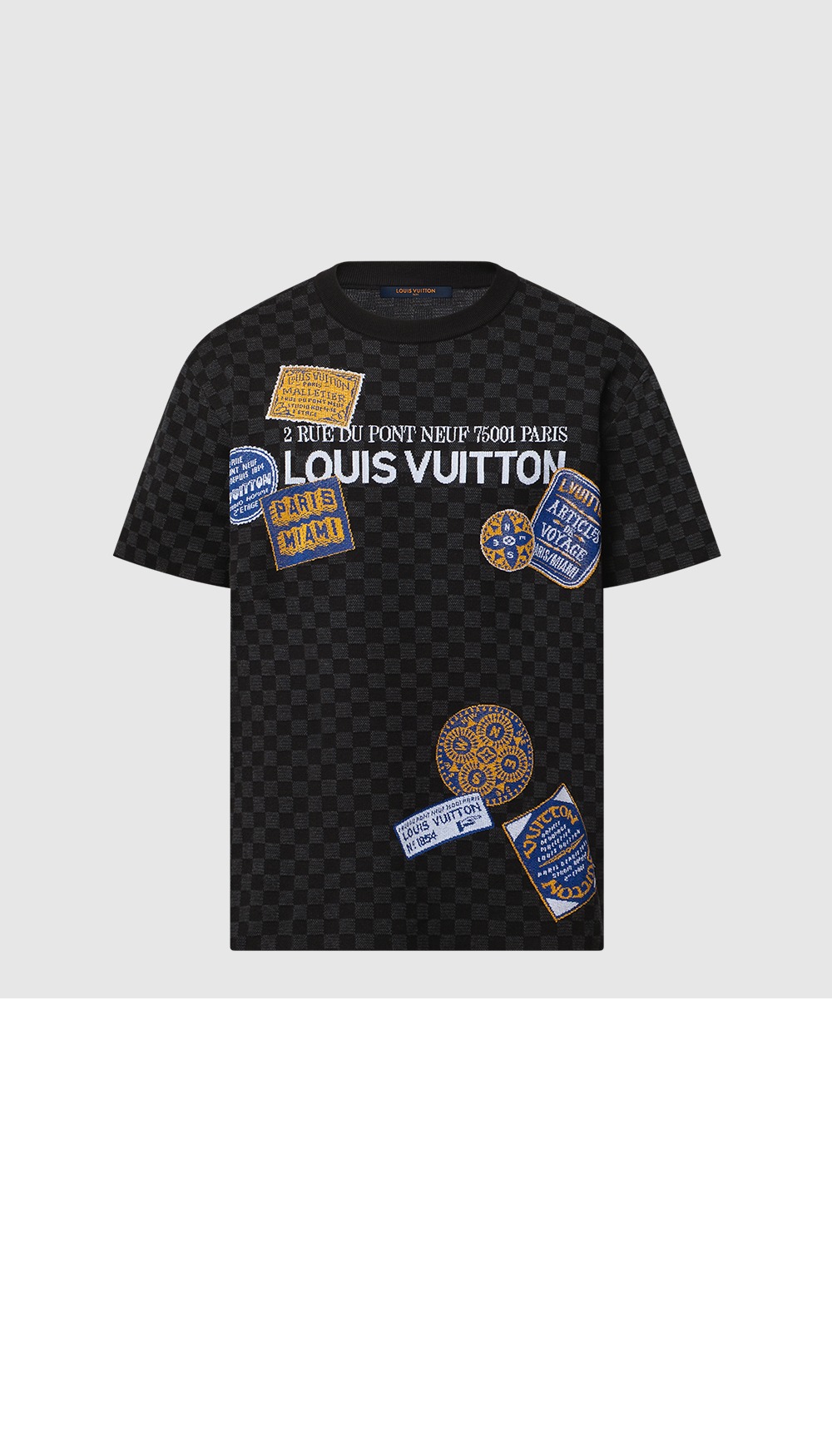 미러급레플리카사이트 | 명품레플리카 전문 쇼핑몰  | 하이퀄 - 다미에 반팔 시그니처 크루넥 &gt; 루이비통