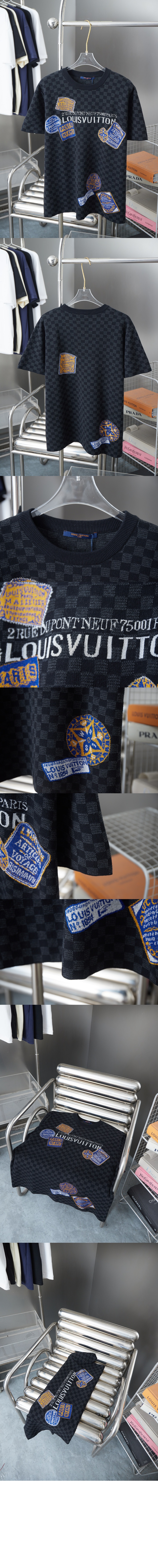 미러급레플리카사이트 | 명품레플리카 전문 쇼핑몰  | 하이퀄 - 다미에 반팔 시그니처 크루넥 &gt; 루이비통