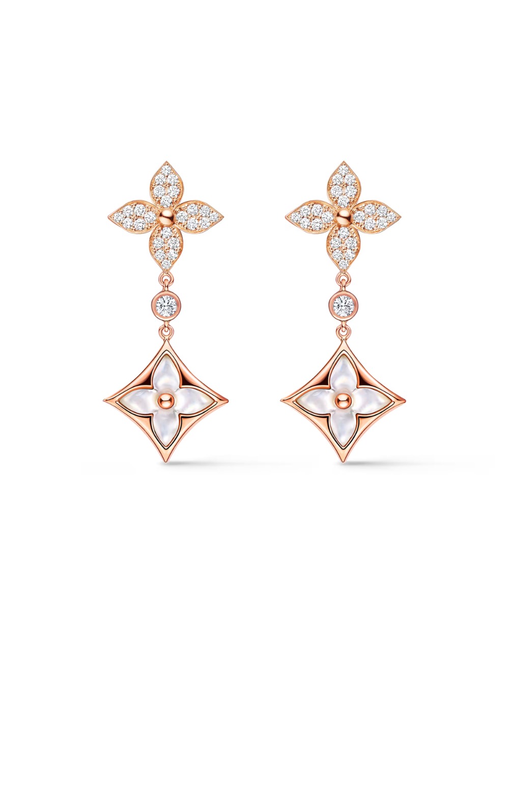 미러급레플리카사이트 | 명품레플리카 전문 쇼핑몰  | 하이퀄 - 컬러 블라썸 더블 스타 롱 귀걸이 Q06489 &gt; 루이비통