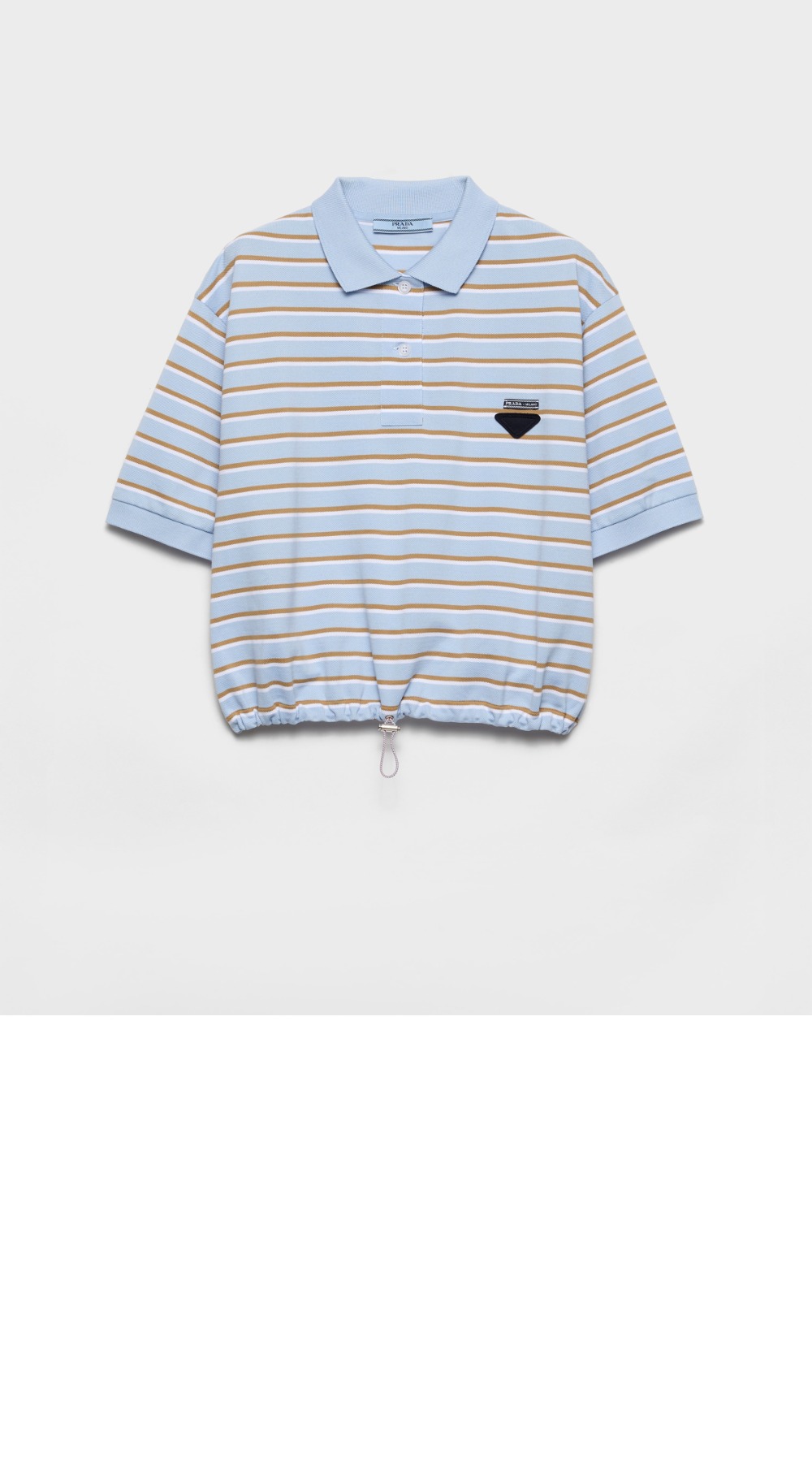 미러급레플리카사이트 | 명품레플리카 전문 쇼핑몰  | 하이퀄 - 크롭 스트라이프 피케 폴로 셔츠 &gt; 프라다