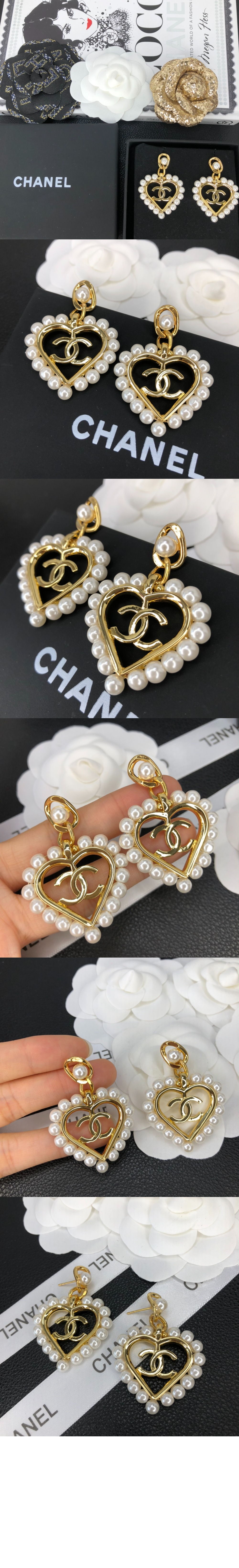 미러급레플리카사이트 | 명품레플리카 전문 쇼핑몰  | 하이퀄 - 진주 펄 하트 CC 이어링 AB2597 &gt; 샤넬