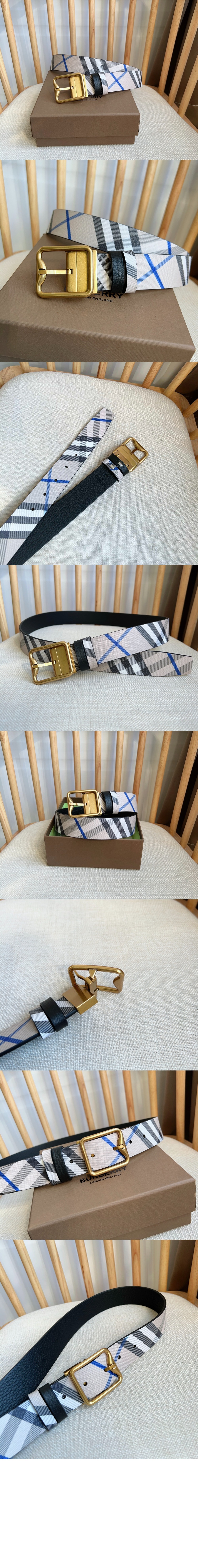 미러급레플리카사이트 | 명품레플리카 전문 쇼핑몰  | 하이퀄 - 리버시블 체크 B 버클 벨트 80920451 &gt; 버버리