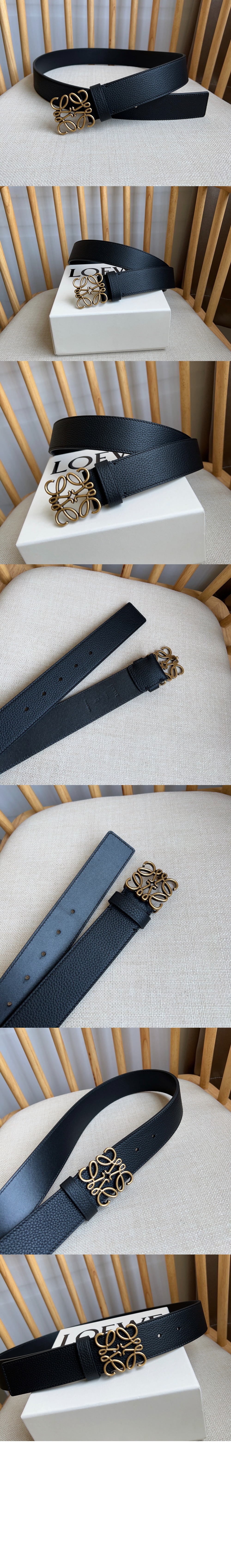 미러급레플리카사이트 | 명품레플리카 전문 쇼핑몰  | 하이퀄 - 탄력 있는 갈은 송아지 가죽의 청키 애너그램 벨트 &gt; 로에베