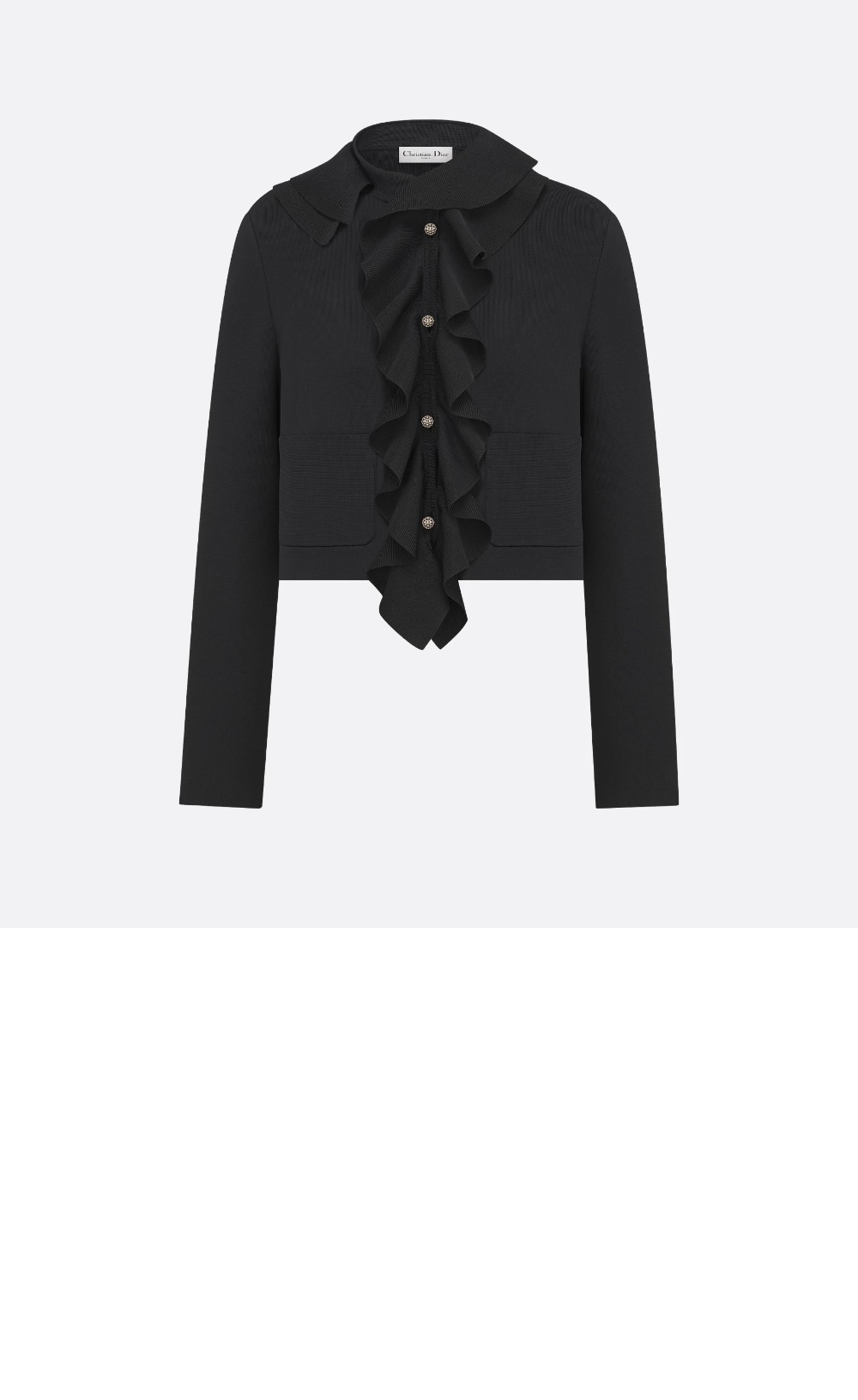 미러급레플리카사이트 | 명품레플리카 전문 쇼핑몰  | 하이퀄 - 크롭 재킷 탈착식 루싱 칼라 > 디올