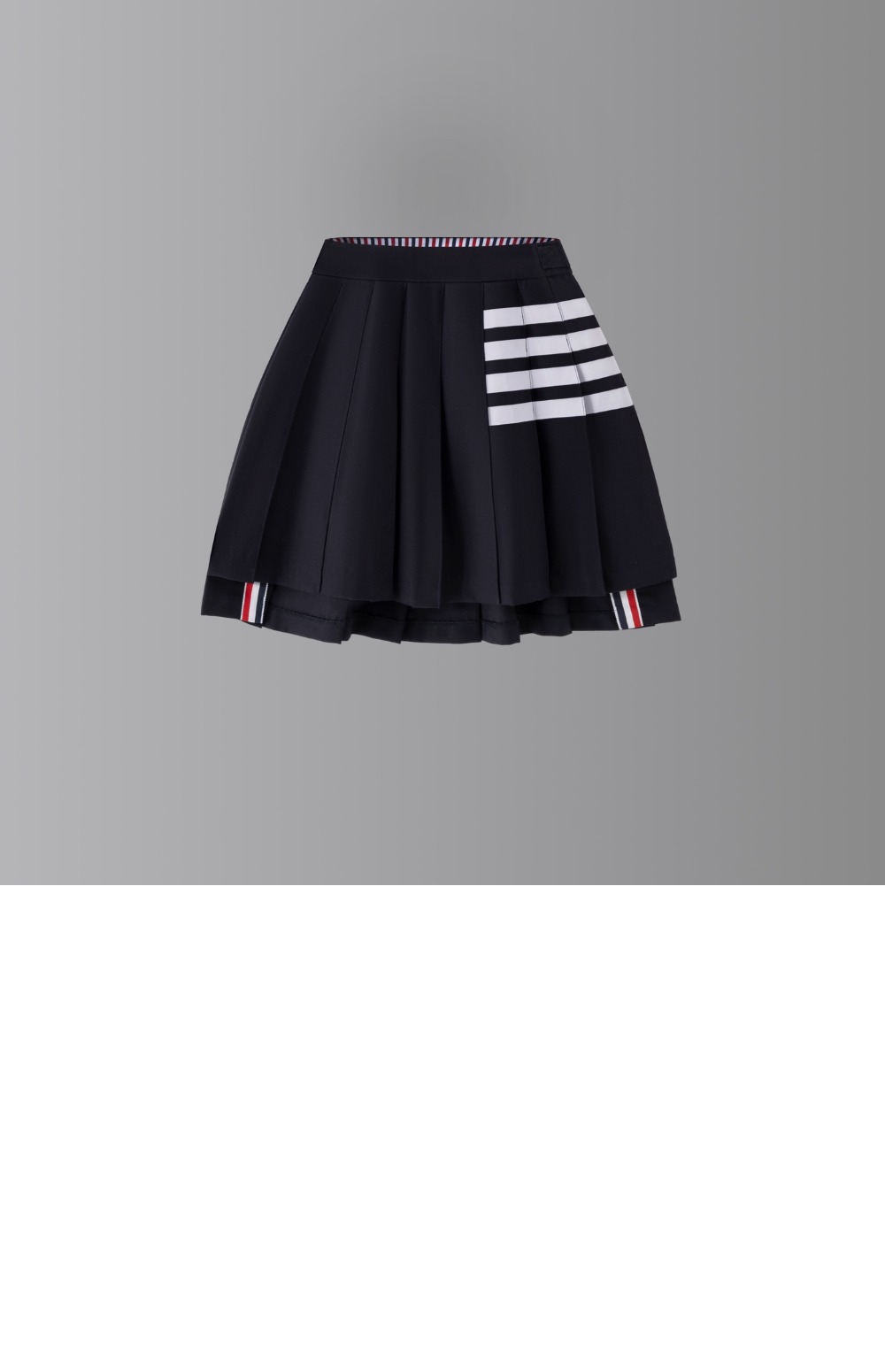 미러급레플리카사이트 | 명품레플리카 전문 쇼핑몰  | 하이퀄 - 사선 플리츠 미니 스커트 &gt; 톰브라운