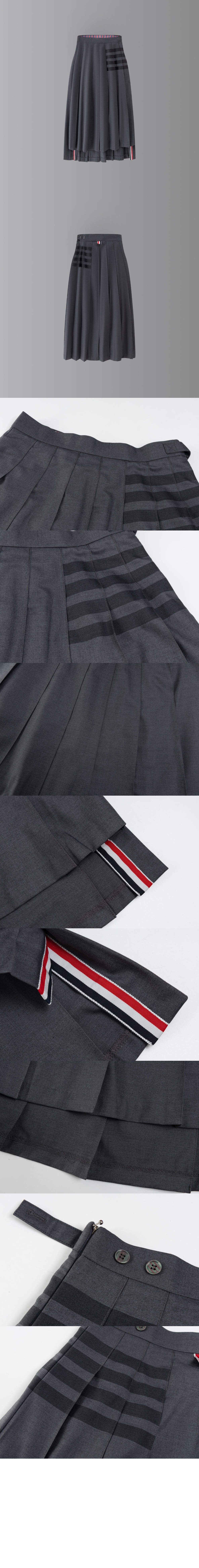 미러급레플리카사이트 | 명품레플리카 전문 쇼핑몰  | 하이퀄 - 플레인 위브 4바 플리츠 미디 스커트 > 톰브라운