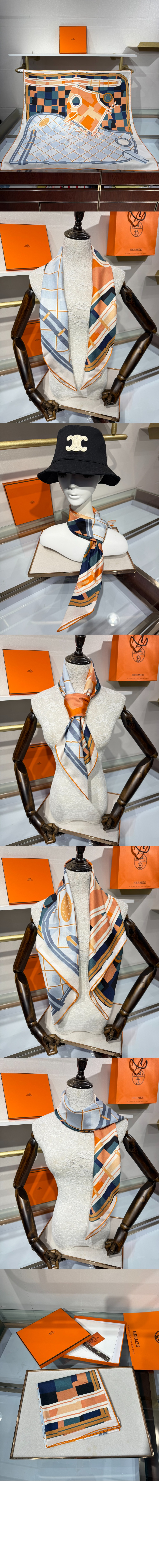 미러급레플리카사이트 | 명품레플리카 전문 쇼핑몰  | 하이퀄 - Camails a Carreaux 스카프 90 &gt; 에르메스