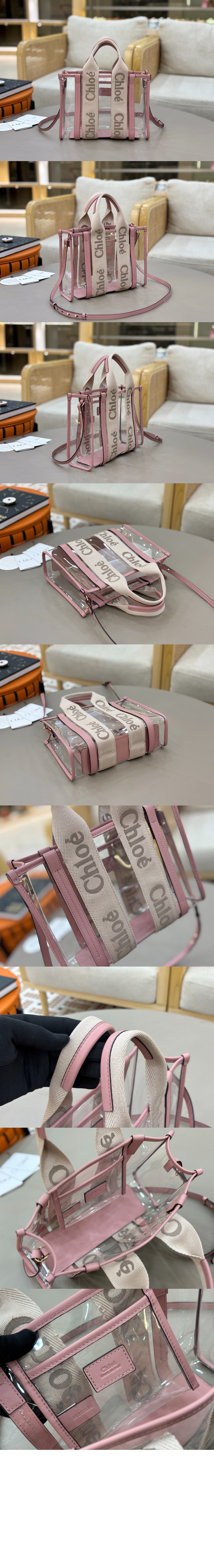 미러급레플리카사이트 | 명품레플리카 전문 쇼핑몰  | 하이퀄 - 젤리 & 가죽 스몰 Woody 토트백 US397 &gt; 끌로에