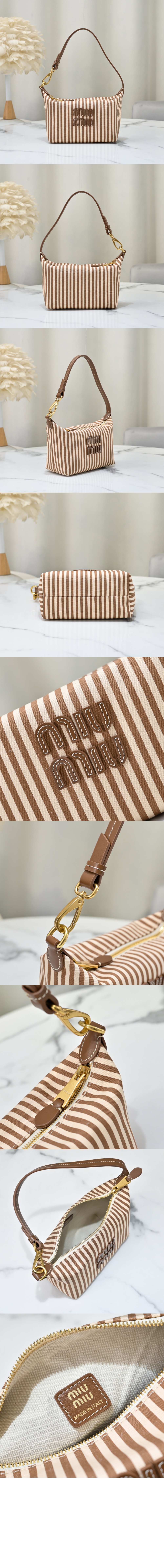 미러급레플리카사이트 | 명품레플리카 전문 쇼핑몰  | 하이퀄 - 로고 장식 자카드 패브릭 파우치 5NE841 &gt; 미우미우