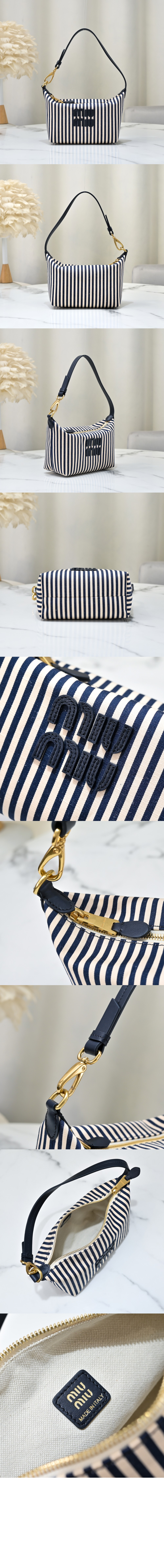 미러급레플리카사이트 | 명품레플리카 전문 쇼핑몰  | 하이퀄 - 로고 장식 자카드 패브릭 파우치 5NE841 &gt; 미우미우