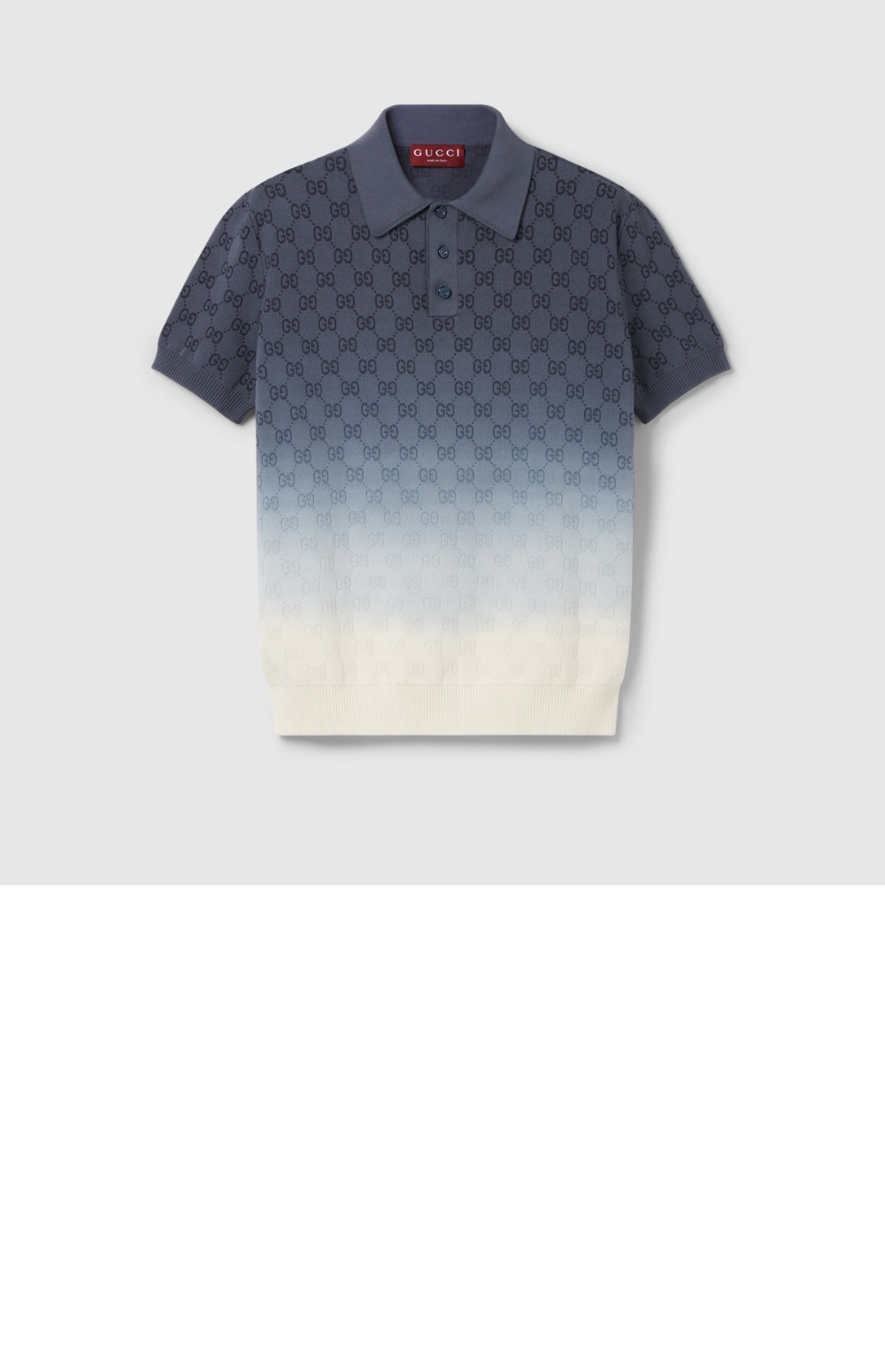 미러급레플리카사이트 | 명품레플리카 전문 쇼핑몰  | 하이퀄 - GG 코튼 니트 자카드 폴로 티셔츠 > 구찌