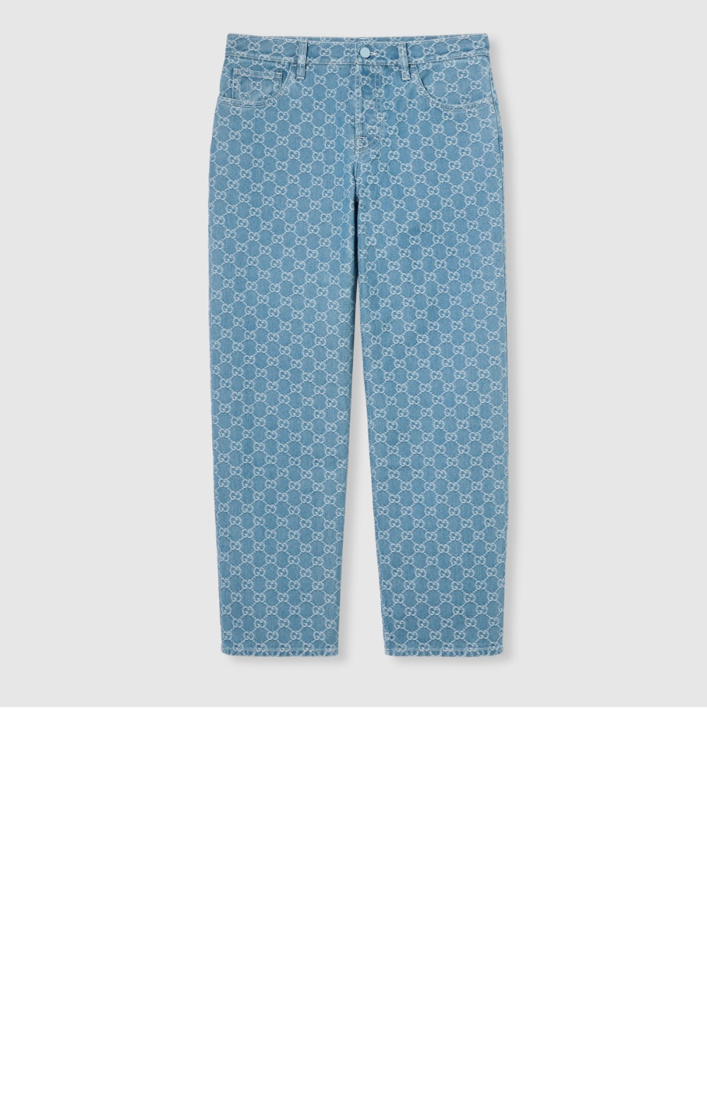 미러급레플리카사이트 | 명품레플리카 전문 쇼핑몰  | 하이퀄 - GG 데님 자카드 팬츠 > 구찌