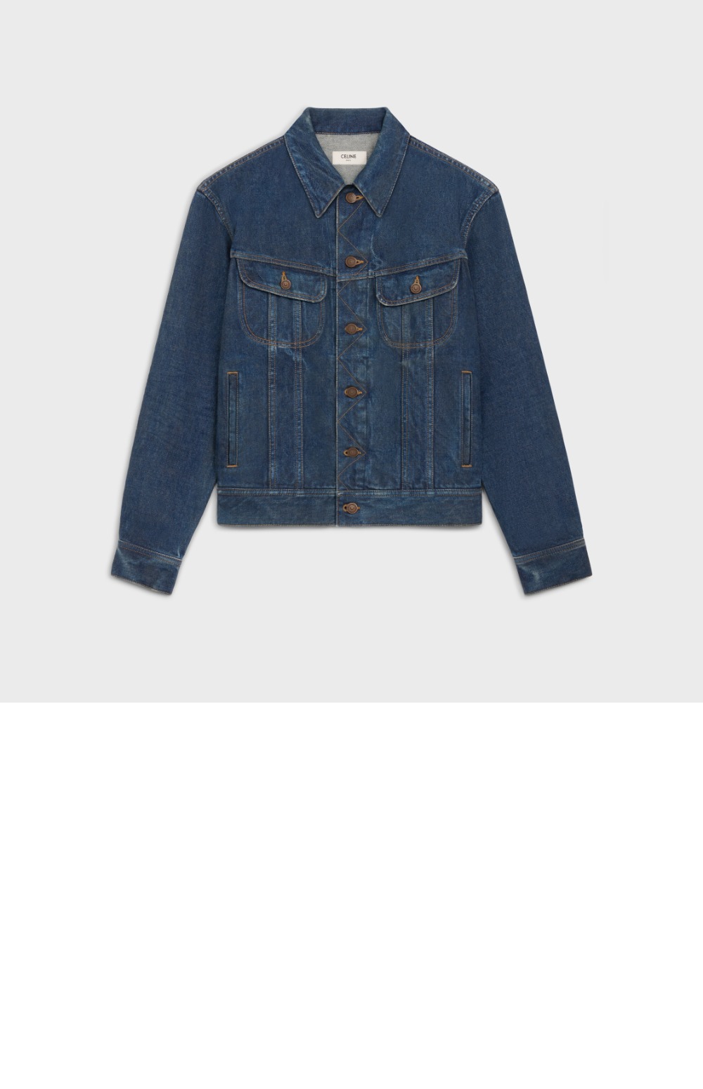 미러급레플리카사이트 | 명품레플리카 전문 쇼핑몰  | 하이퀄 - 트러커 재킷 로열 인디고 워시 데님 > 셀린느