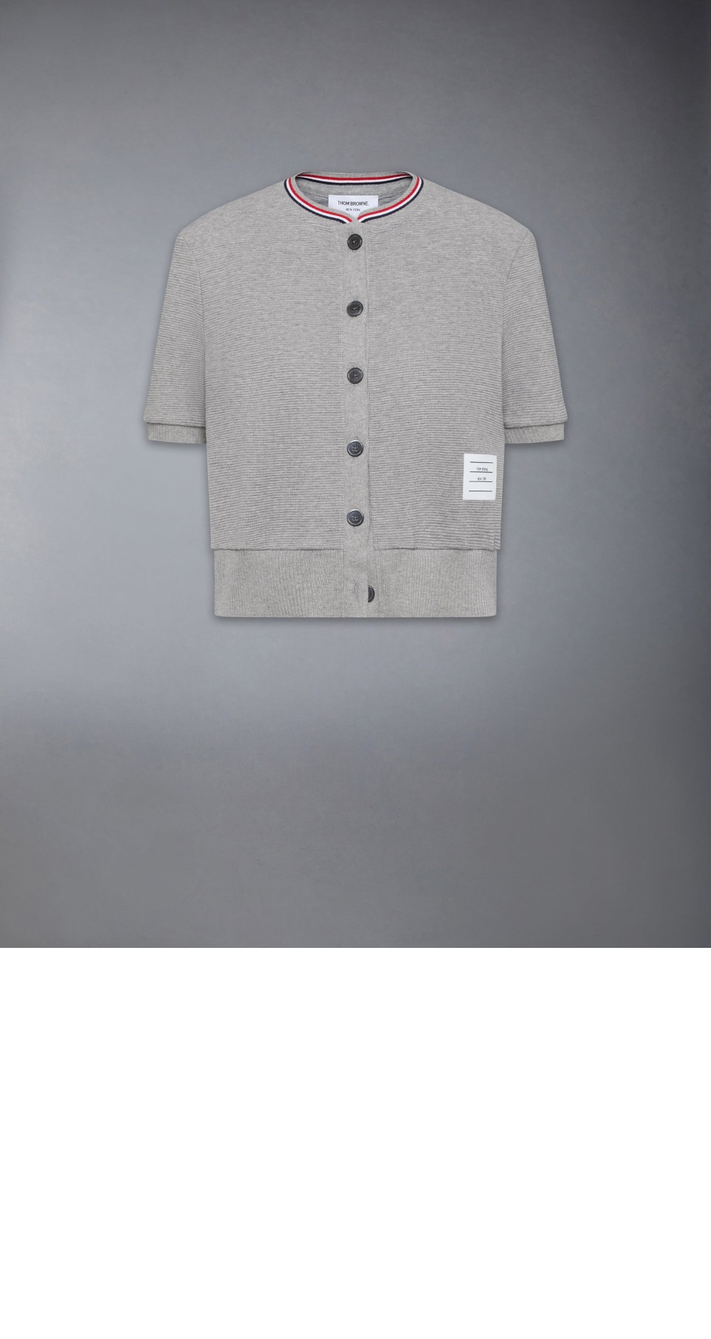 미러급레플리카사이트 | 명품레플리카 전문 쇼핑몰  | 하이퀄 - 코튼 와플 숏 슬리브 카디건 &gt; 톰브라운