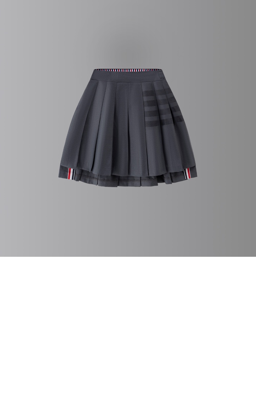 미러급레플리카사이트 | 명품레플리카 전문 쇼핑몰  | 하이퀄 - 사선 플리츠 미니 스커트 &gt; 톰브라운