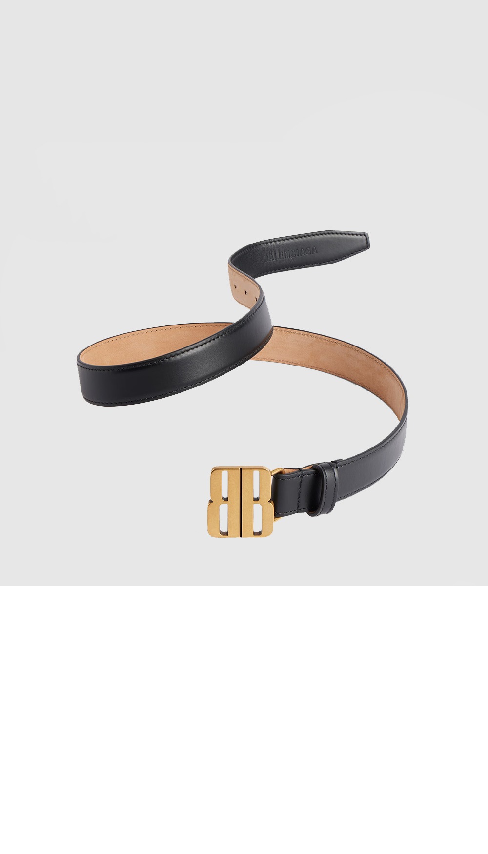 미러급레플리카사이트 | 명품레플리카 전문 쇼핑몰  | 하이퀄 - 나노 블랙 유광 얇은 소가죽 벨트 829005 &gt; 발렌시아가