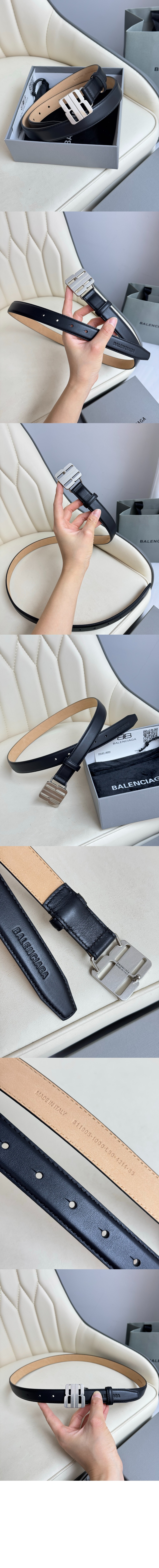 미러급레플리카사이트 | 명품레플리카 전문 쇼핑몰  | 하이퀄 - 나노 블랙 유광 얇은 소가죽 벨트 829005 &gt; 발렌시아가