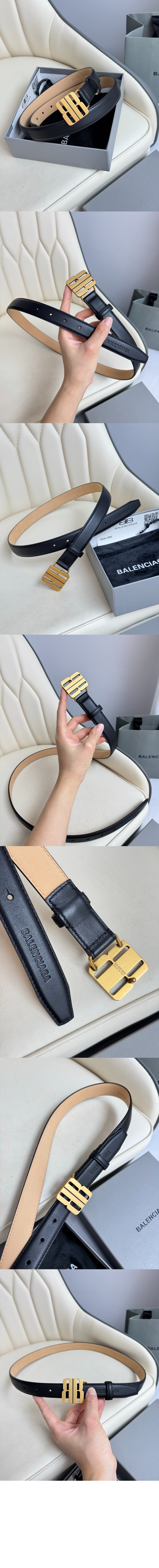 미러급레플리카사이트 | 명품레플리카 전문 쇼핑몰  | 하이퀄 - 나노 블랙 유광 얇은 소가죽 벨트 829005 &gt; 발렌시아가