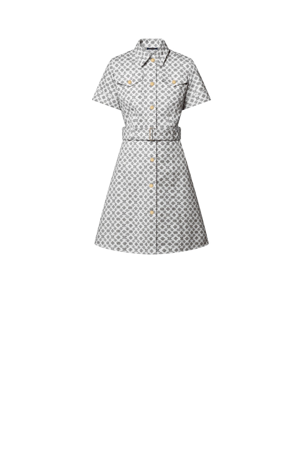 미러급레플리카사이트 | 명품레플리카 전문 쇼핑몰  | 하이퀄 - 블러리 모노그램 셔츠 드레스 &gt; 루이비통