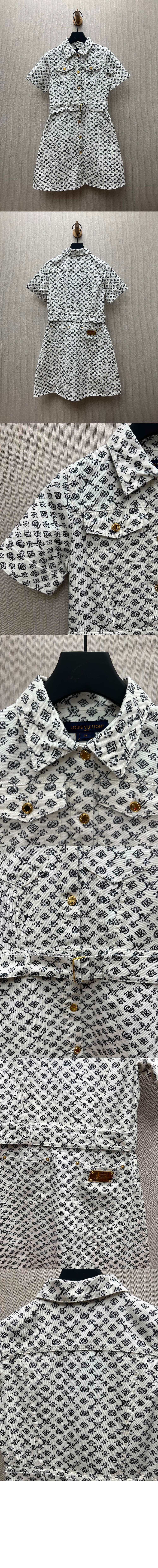 미러급레플리카사이트 | 명품레플리카 전문 쇼핑몰  | 하이퀄 - 블러리 모노그램 셔츠 드레스 &gt; 루이비통
