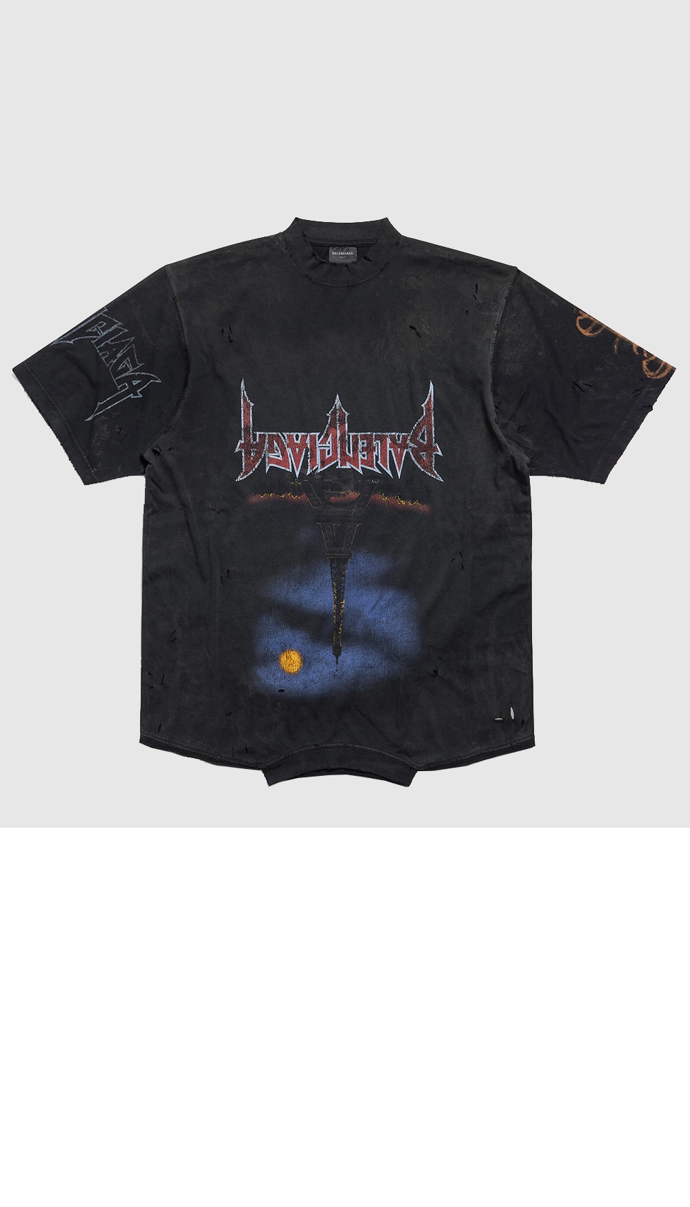 미러급레플리카사이트 | 명품레플리카 전문 쇼핑몰  | 하이퀄 - 파리 문 업사이드 다운 오버사이즈 티셔츠 &gt; 발렌시아가