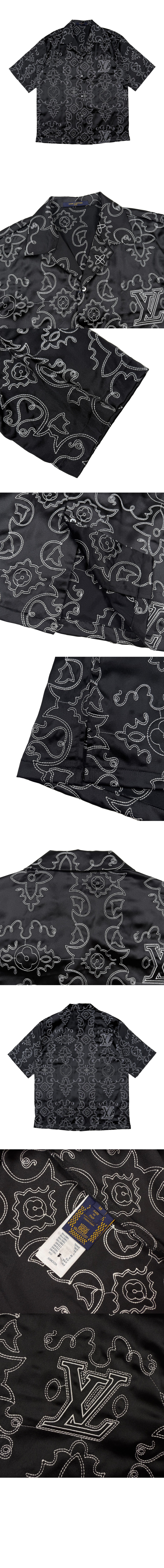 미러급레플리카사이트 | 명품레플리카 전문 쇼핑몰  | 하이퀄 - 프린티드 쇼트 슬리브드 실크 셔츠 > 루이비통