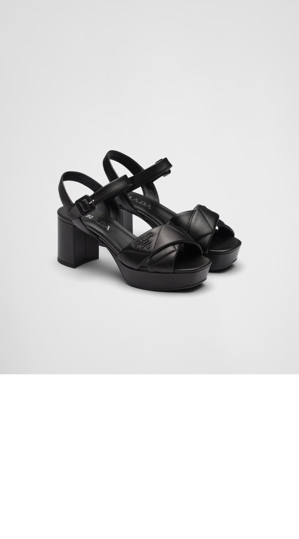 미러급레플리카사이트 | 명품레플리카 전문 쇼핑몰  | 하이퀄 - 퀼팅 나파 가죽 플랫폼 샌들 1XP43B &gt; 프라다