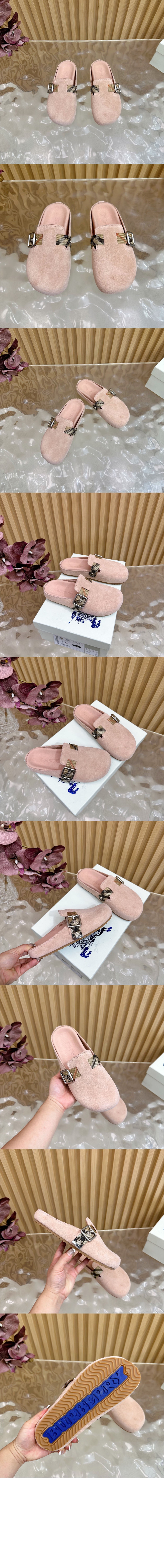 미러급레플리카사이트 | 명품레플리카 전문 쇼핑몰  | 하이퀄 - 체크 스웨이드 어친 클로그 811339 &gt; 버버리