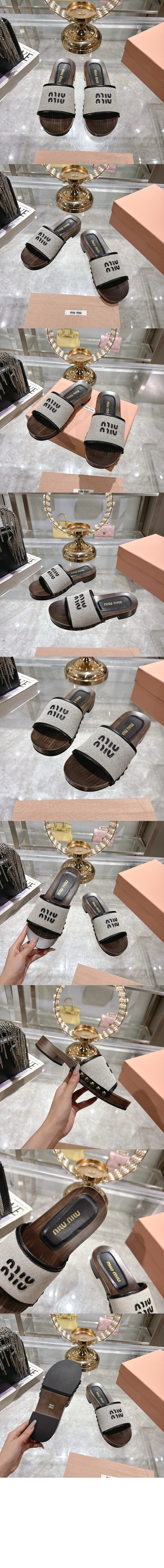 미러급레플리카사이트 | 명품레플리카 전문 쇼핑몰  | 하이퀄 - 캔버스 및 가죽 클로그 5Z445E &gt; 미우미우