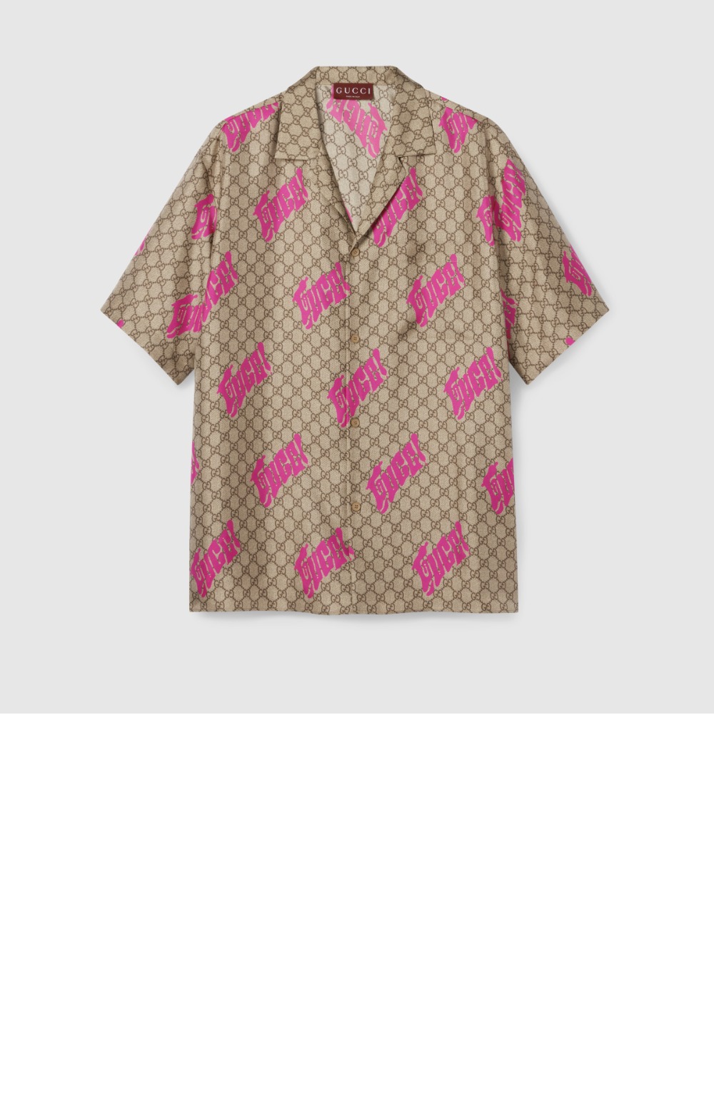 미러급레플리카사이트 | 명품레플리카 전문 쇼핑몰  | 하이퀄 - 프린트 코튼 포플린 볼링 셔츠 &gt; 구찌