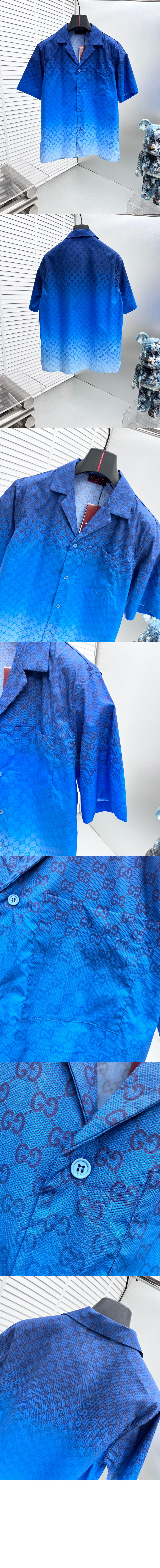 미러급레플리카사이트 | 명품레플리카 전문 쇼핑몰  | 하이퀄 - 프린트 코튼 포플린 볼링 셔츠 &gt; 구찌