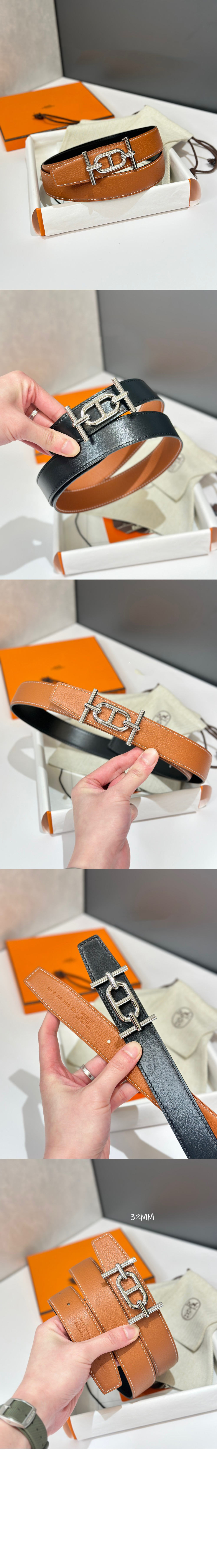 미러급레플리카사이트 | 명품레플리카 전문 쇼핑몰  | 하이퀄 - Ancre 벨트 버클 리버서블 가죽 스트랩 &gt; 에르메스