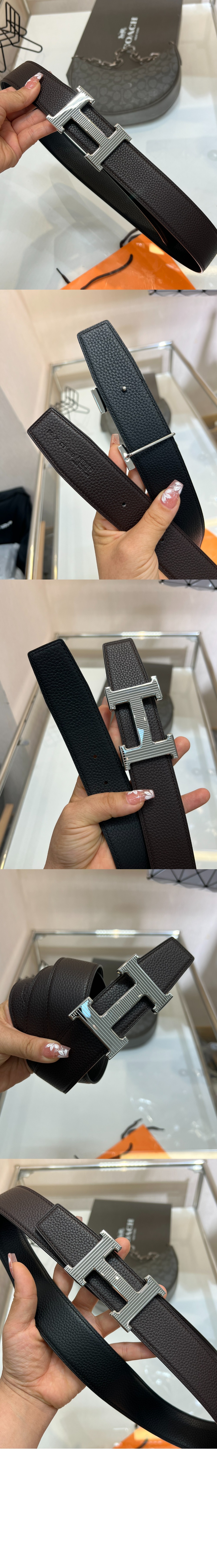 미러급레플리카사이트 | 명품레플리카 전문 쇼핑몰  | 하이퀄 - H Strie 벨트 버클 리버서블 가죽 스트랩 &gt; 에르메스