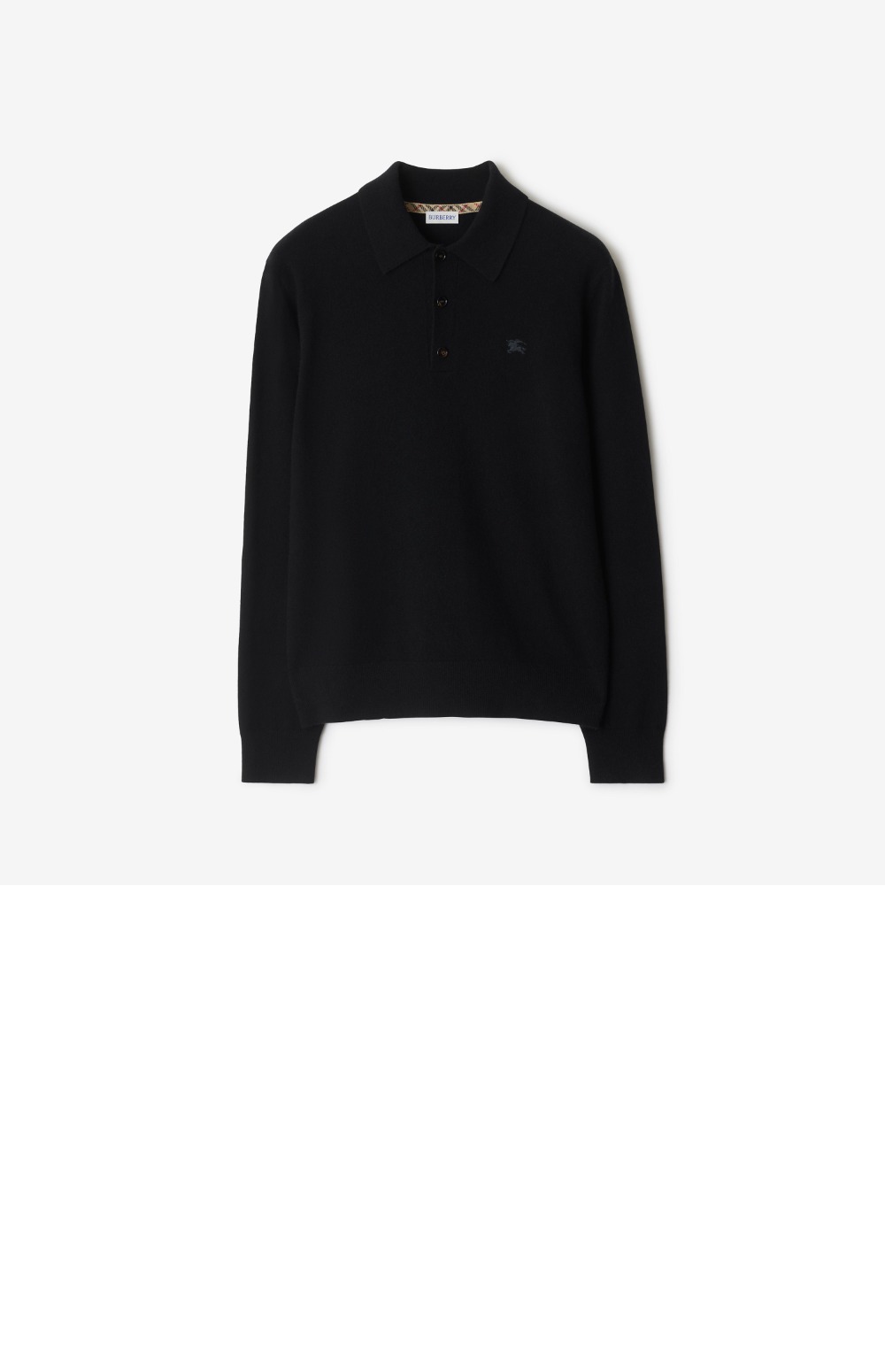 미러급레플리카사이트 | 명품레플리카 전문 쇼핑몰  | 하이퀄 - 롱 슬리브 캐시미어 블렌드 폴로셔츠 &gt; 버버리