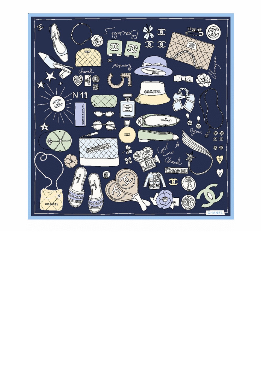 미러급레플리카사이트 | 명품레플리카 전문 쇼핑몰  | 하이퀄 - 스퀘어 스카프 AA9820 &gt; 샤넬