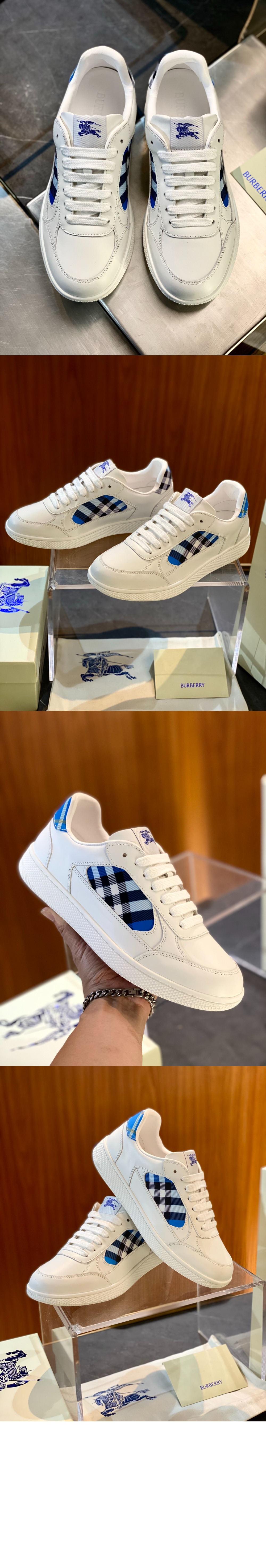 미러급레플리카사이트 | 명품레플리카 전문 쇼핑몰  | 하이퀄 - 레더 체크 테라스 스니커즈 811033 &gt; 버버리