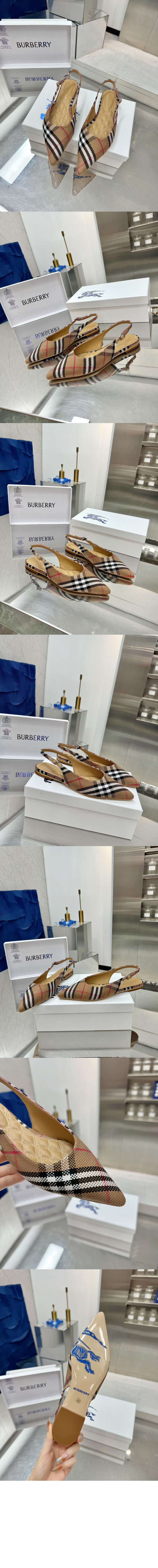 미러급레플리카사이트 | 명품레플리카 전문 쇼핑몰  | 하이퀄 - 체크 데임 슬링백 발레리나 811314 &gt; 버버리