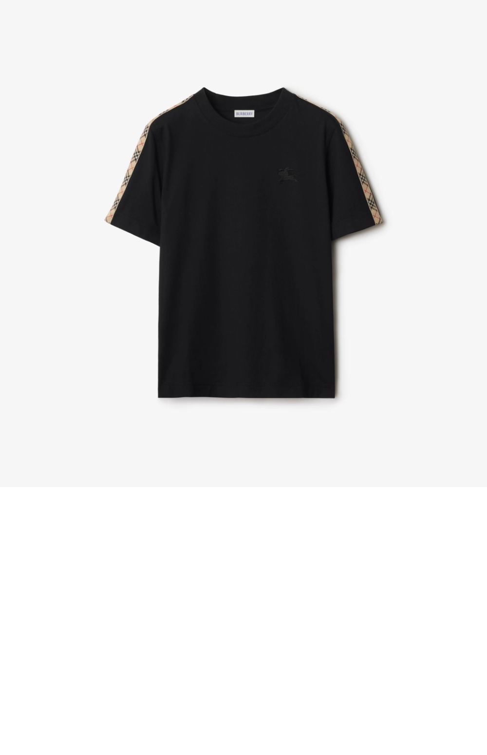 미러급레플리카사이트 | 명품레플리카 전문 쇼핑몰  | 하이퀄 - 체크 트리밍 코튼 티셔츠 &gt; 버버리