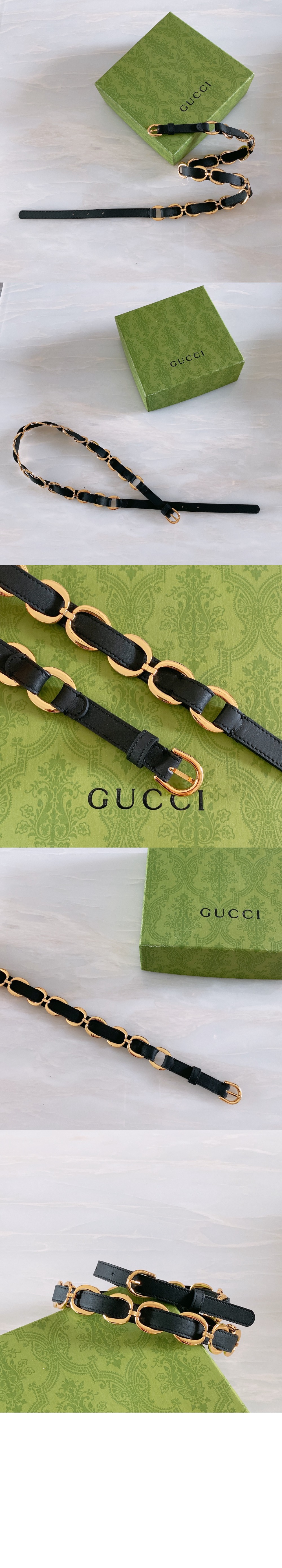 미러급레플리카사이트 | 명품레플리카 전문 쇼핑몰  | 하이퀄 - 체인 디테일 가죽 벨트 620688 &gt; 구찌