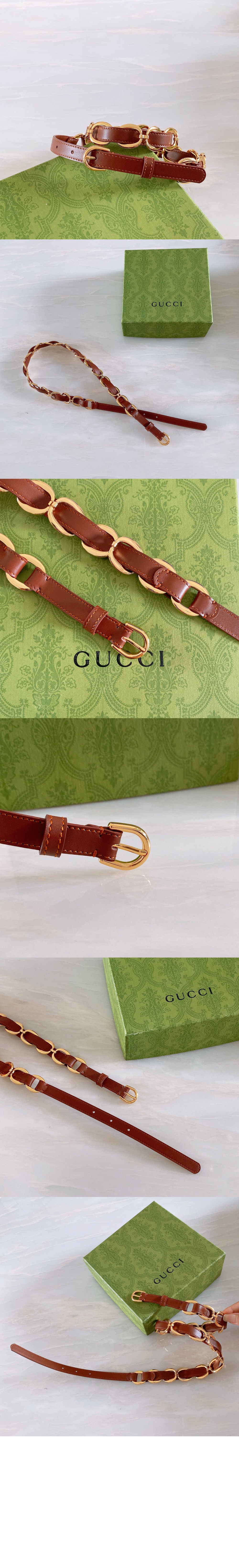 미러급레플리카사이트 | 명품레플리카 전문 쇼핑몰  | 하이퀄 - 체인 디테일 가죽 벨트 620688 &gt; 구찌