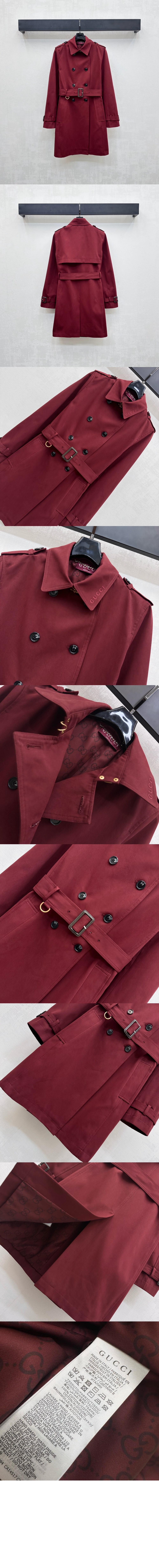 미러급레플리카사이트 | 명품레플리카 전문 쇼핑몰  | 하이퀄 - 더블 개버딘 트렌치 코트 > 구찌